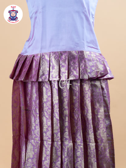 Baby Pink - Girls Readymade Pavadai Sattai