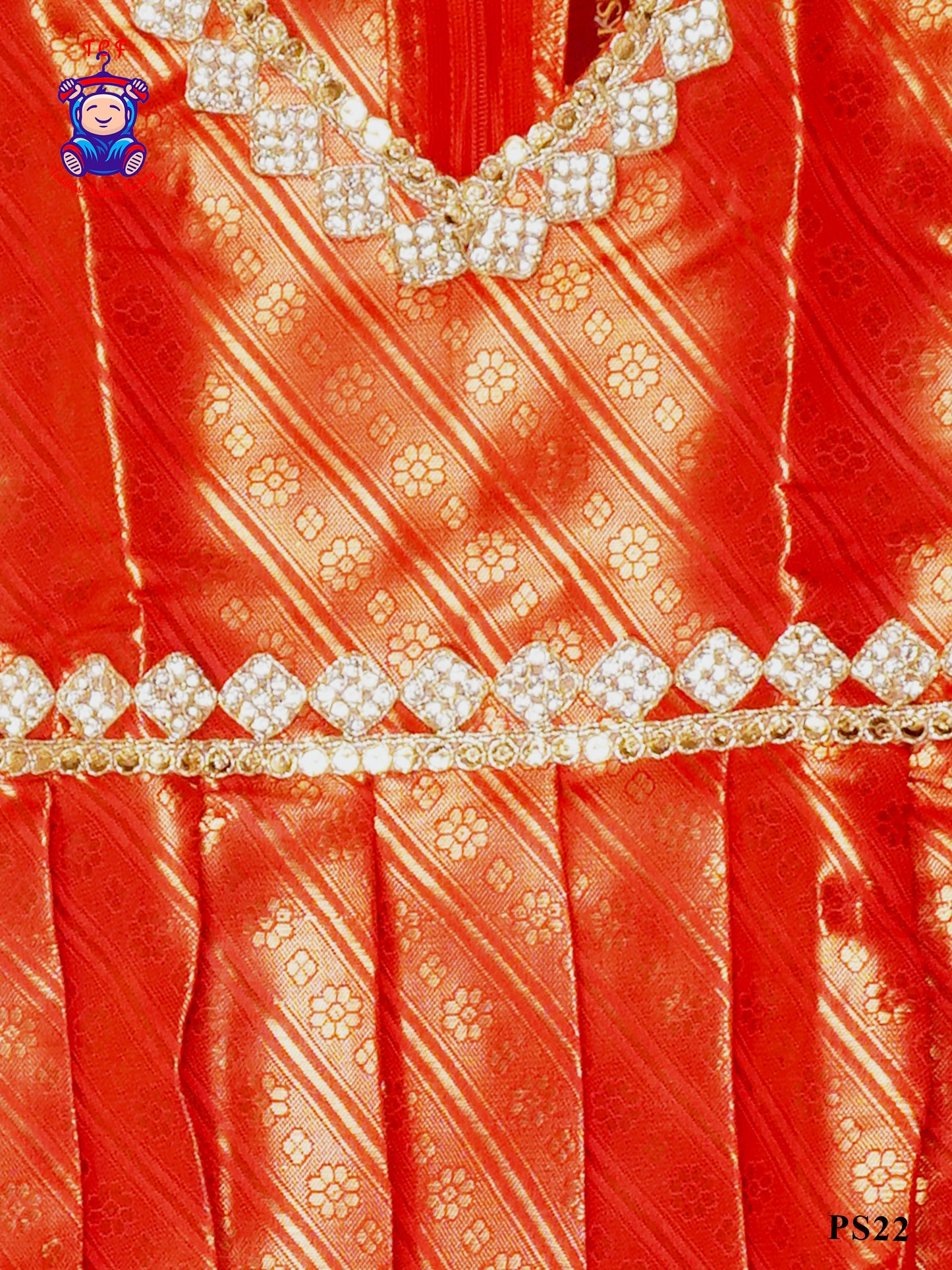 Red & Gold - Pavadai Sattai