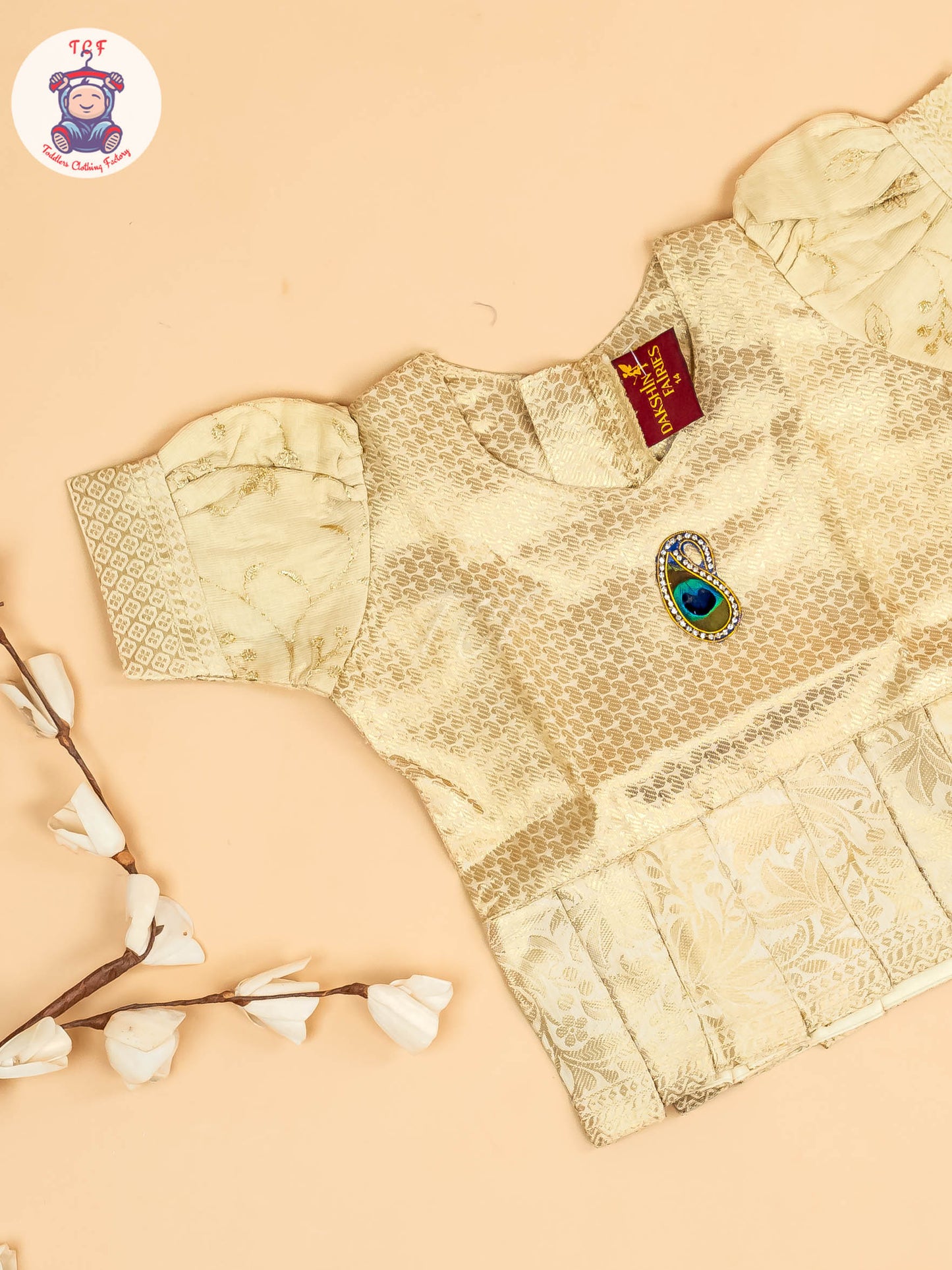 Half White Kerala - Girls Readymade Pavadai Sattai