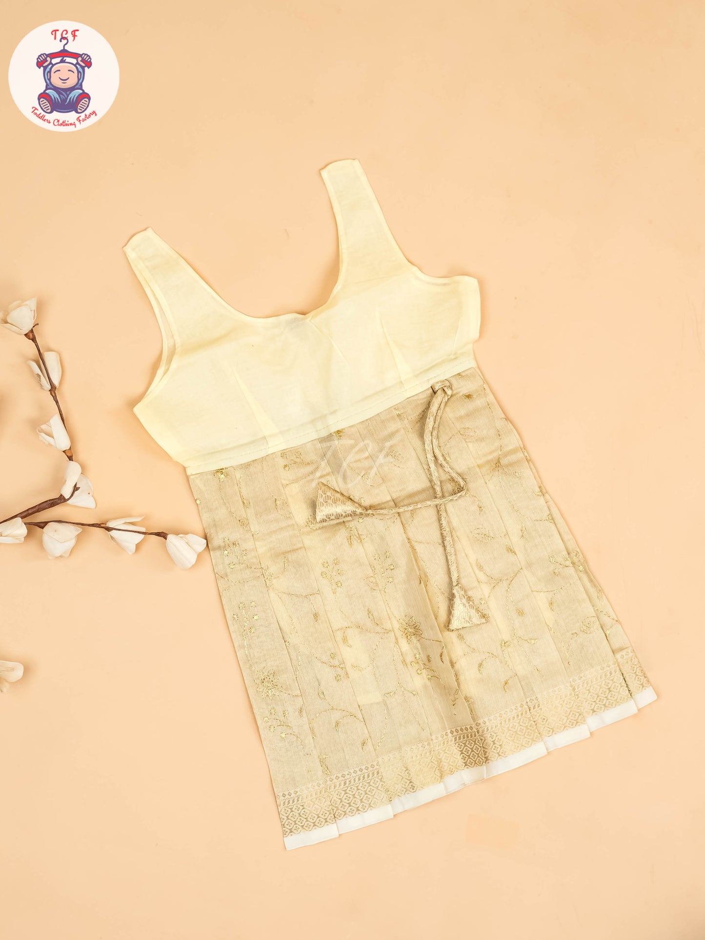 Half White Kerala - Girls Readymade Pavadai Sattai