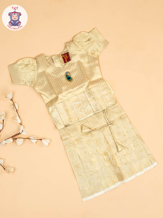 Half White Kerala - Girls Readymade Pavadai Sattai