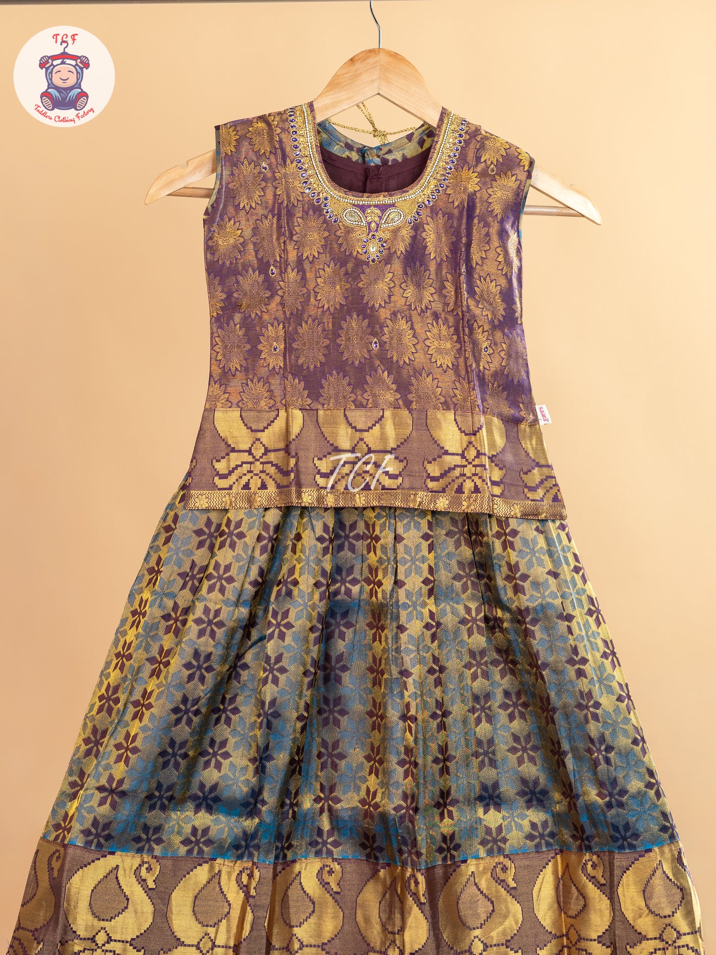 Girls Readymade Pure Pattu Pavadai Sattai