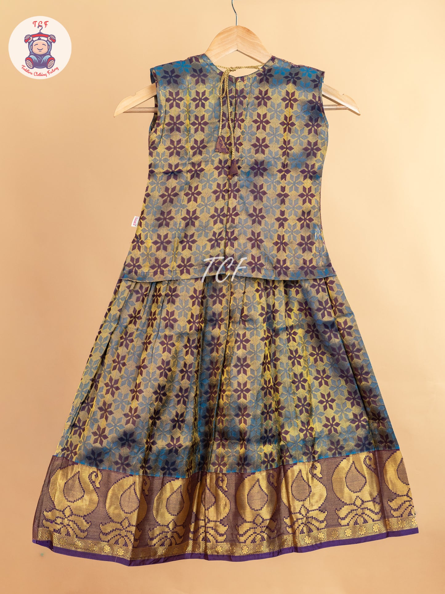 Girls Readymade Pure Pattu Pavadai Sattai