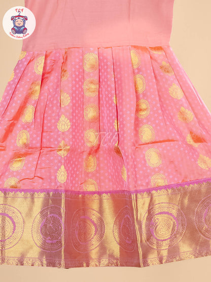 Girls Readymade Pure Pattu Pavadai Sattai