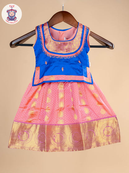 Girls Readymade Pure Pattu Pavadai Sattai