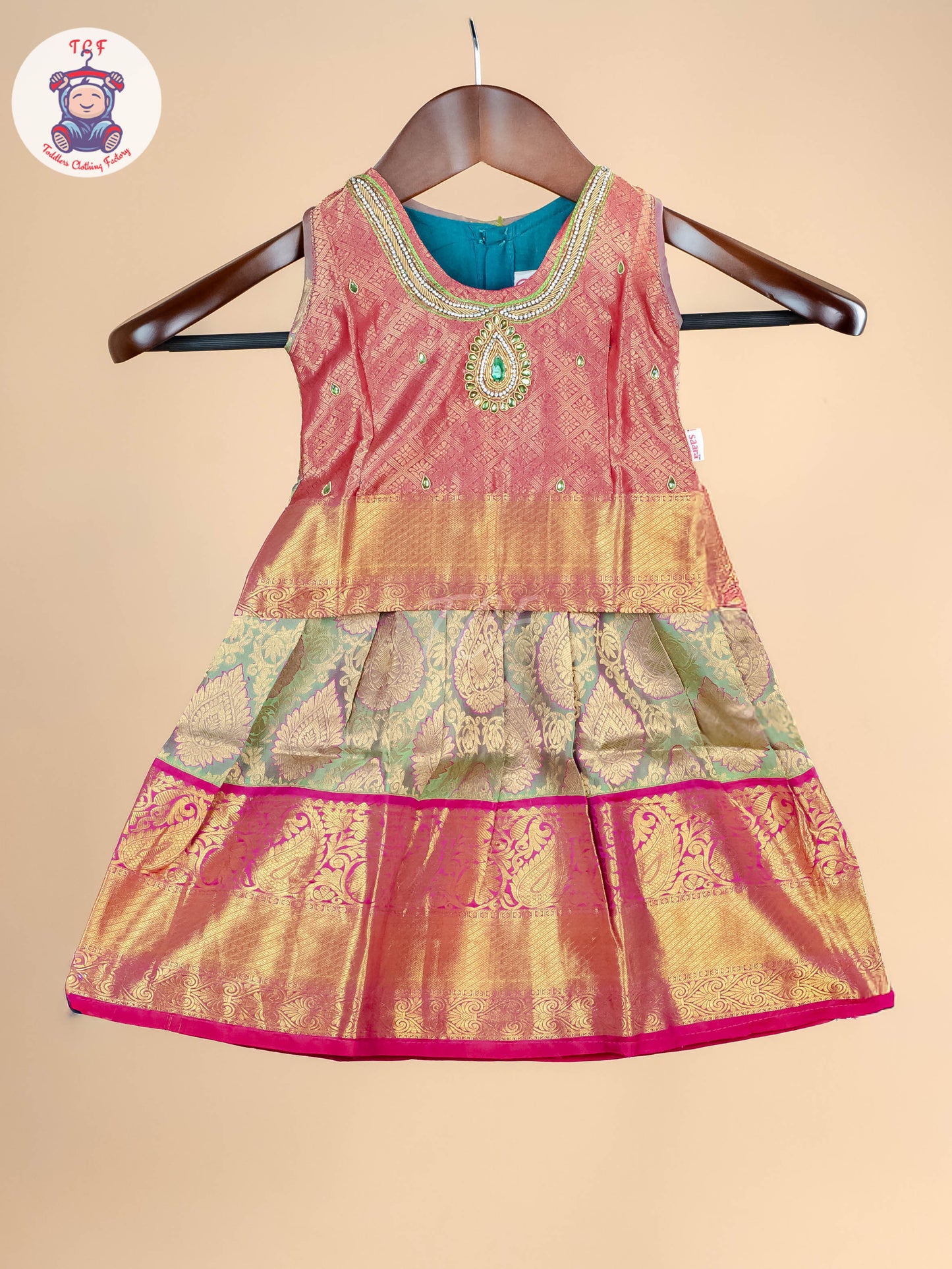 Girls Readymade Pure Pattu Pavadai Sattai