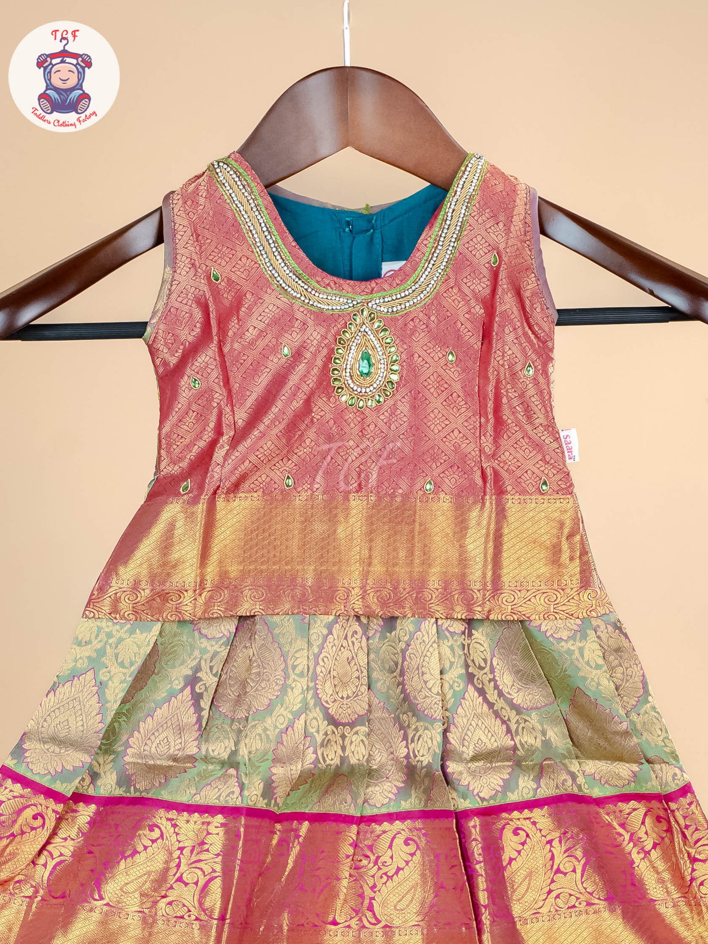 Girls Readymade Pure Pattu Pavadai Sattai