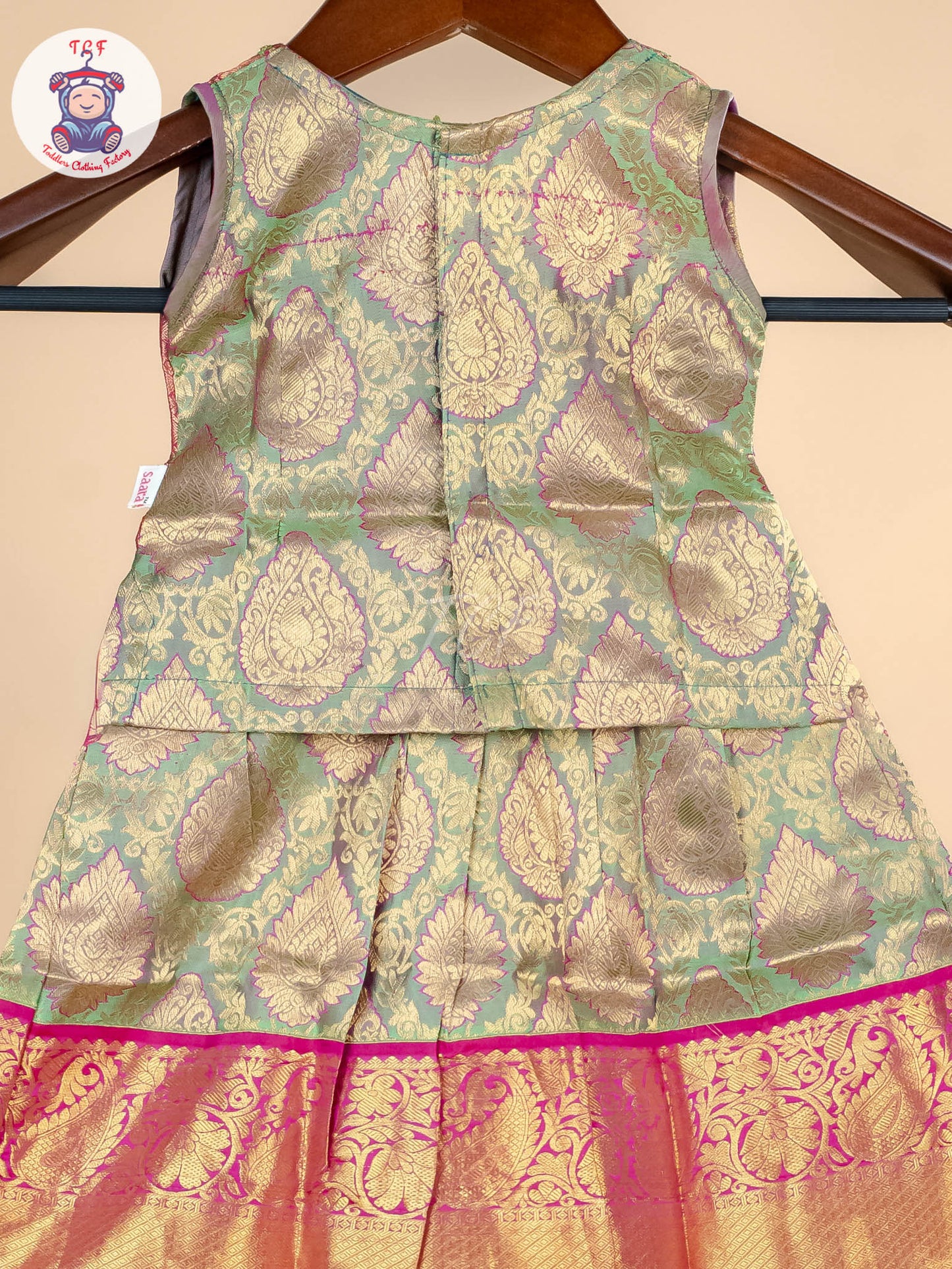 Girls Readymade Pure Pattu Pavadai Sattai