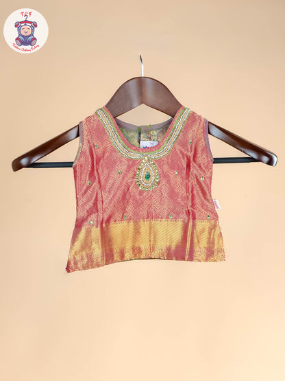 Girls Readymade Pure Pattu Pavadai Sattai