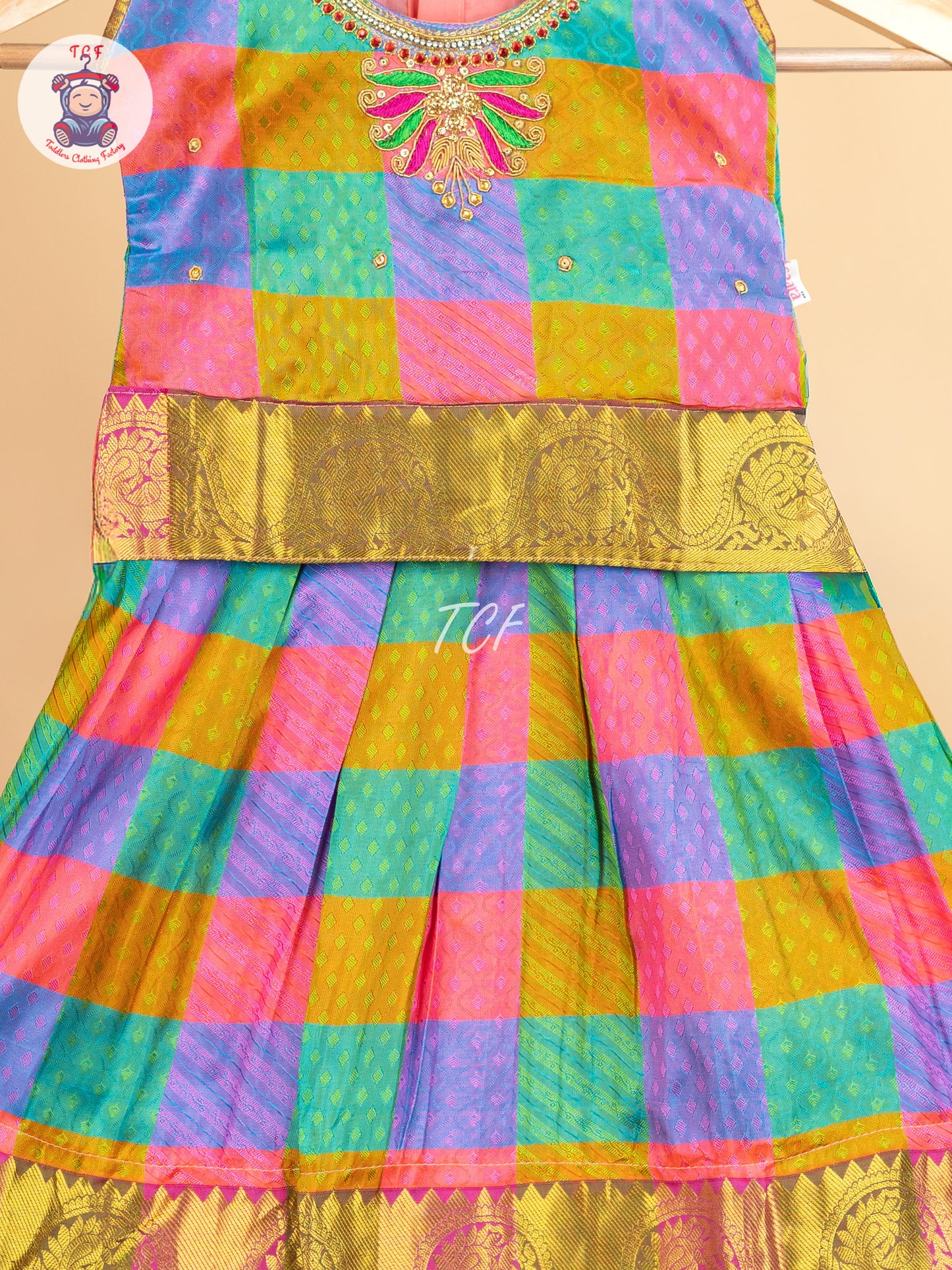 Girls Readymade Pure Pattu Pavadai Sattai