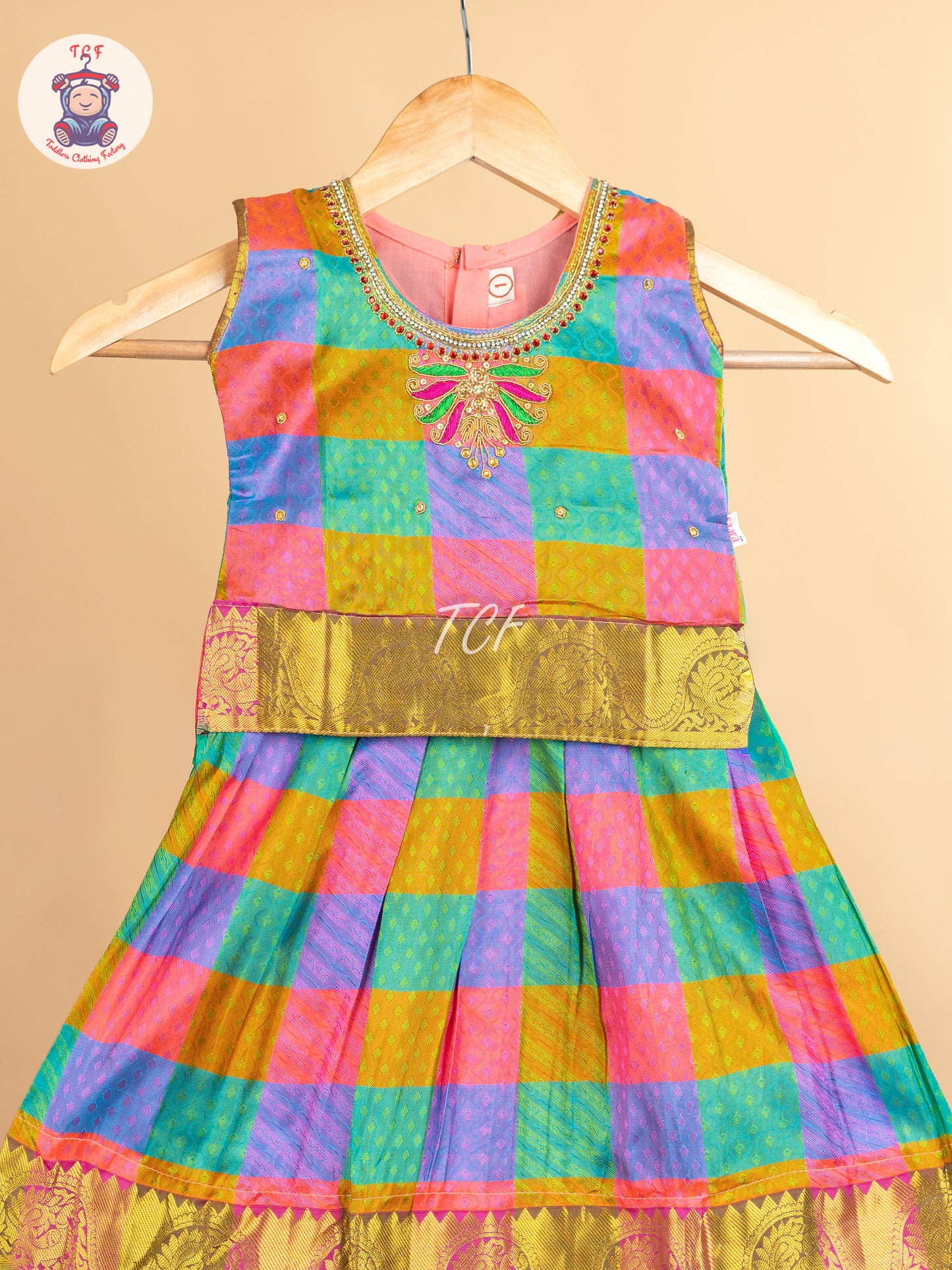 Girls Readymade Pure Pattu Pavadai Sattai