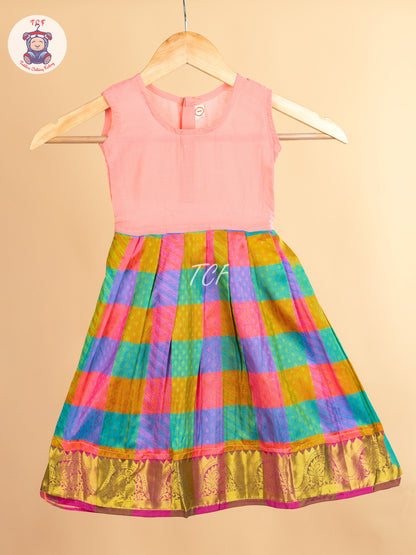 Girls Readymade Pure Pattu Pavadai Sattai