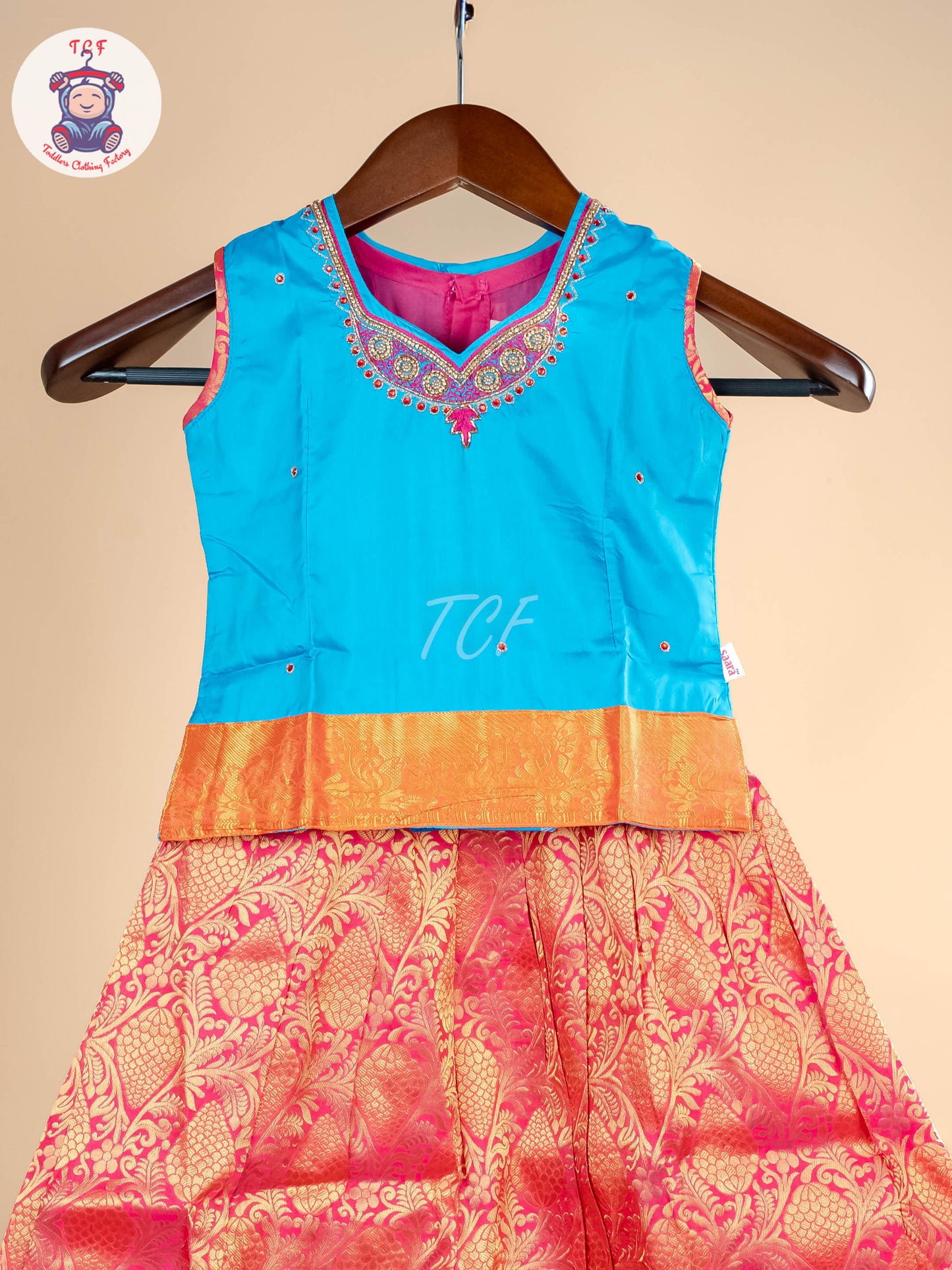 Girls Readymade Pure Pattu Pavadai Sattai