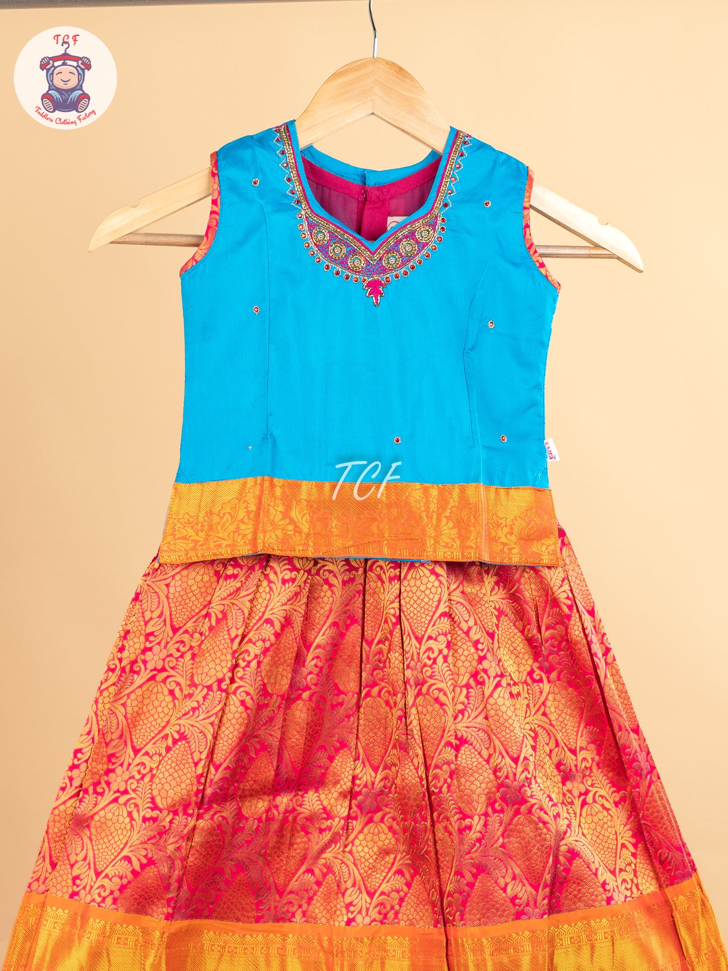 Girls Readymade Pure Pattu Pavadai Sattai