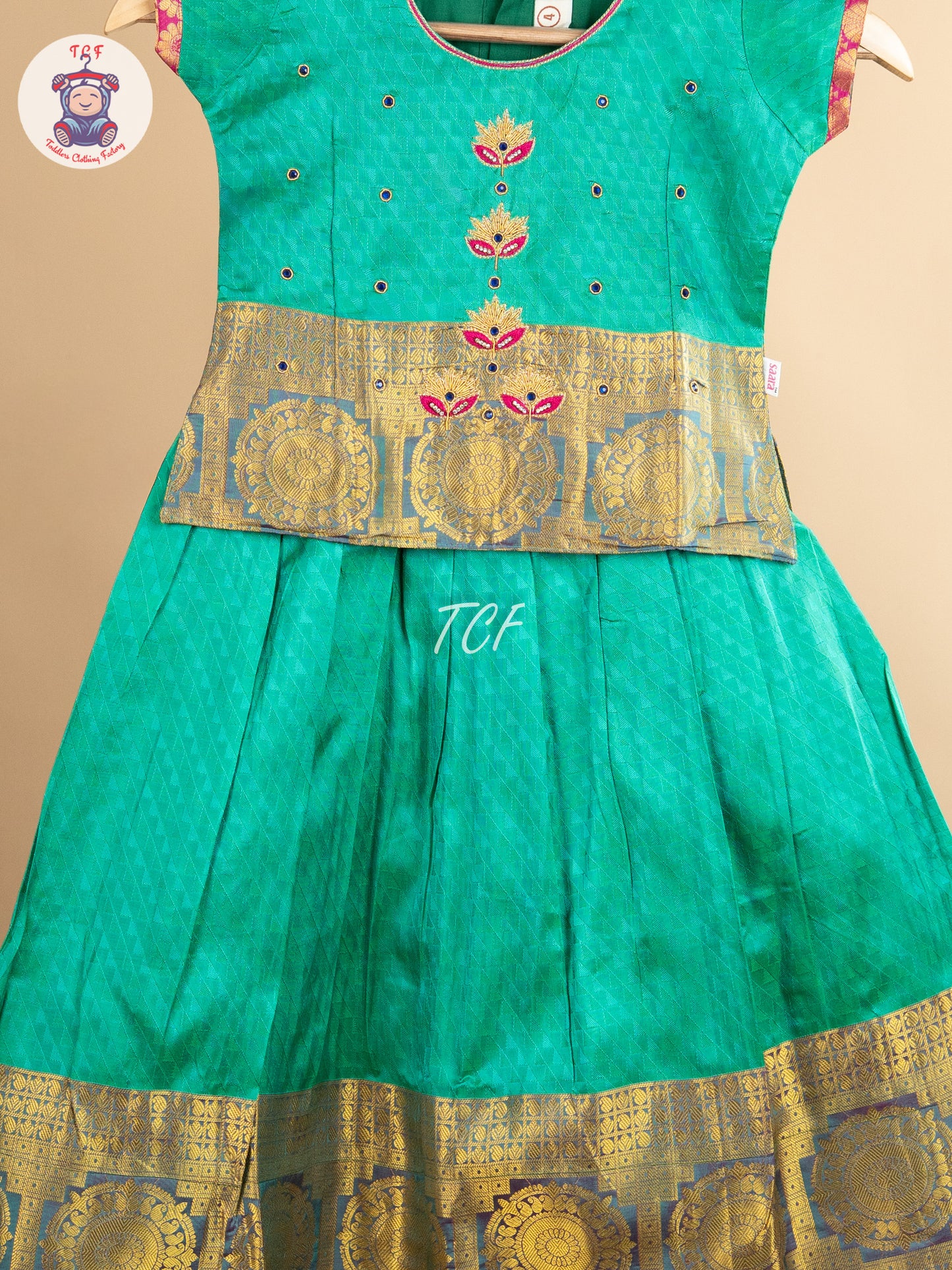 Girls Readymade Pure Pattu Pavadai Sattai