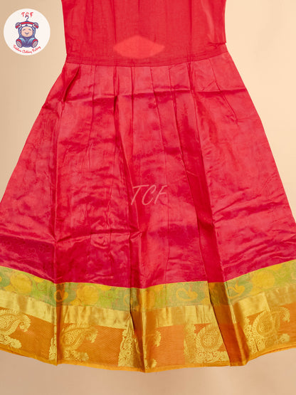 Girls Readymade Pure Pattu Pavadai Sattai