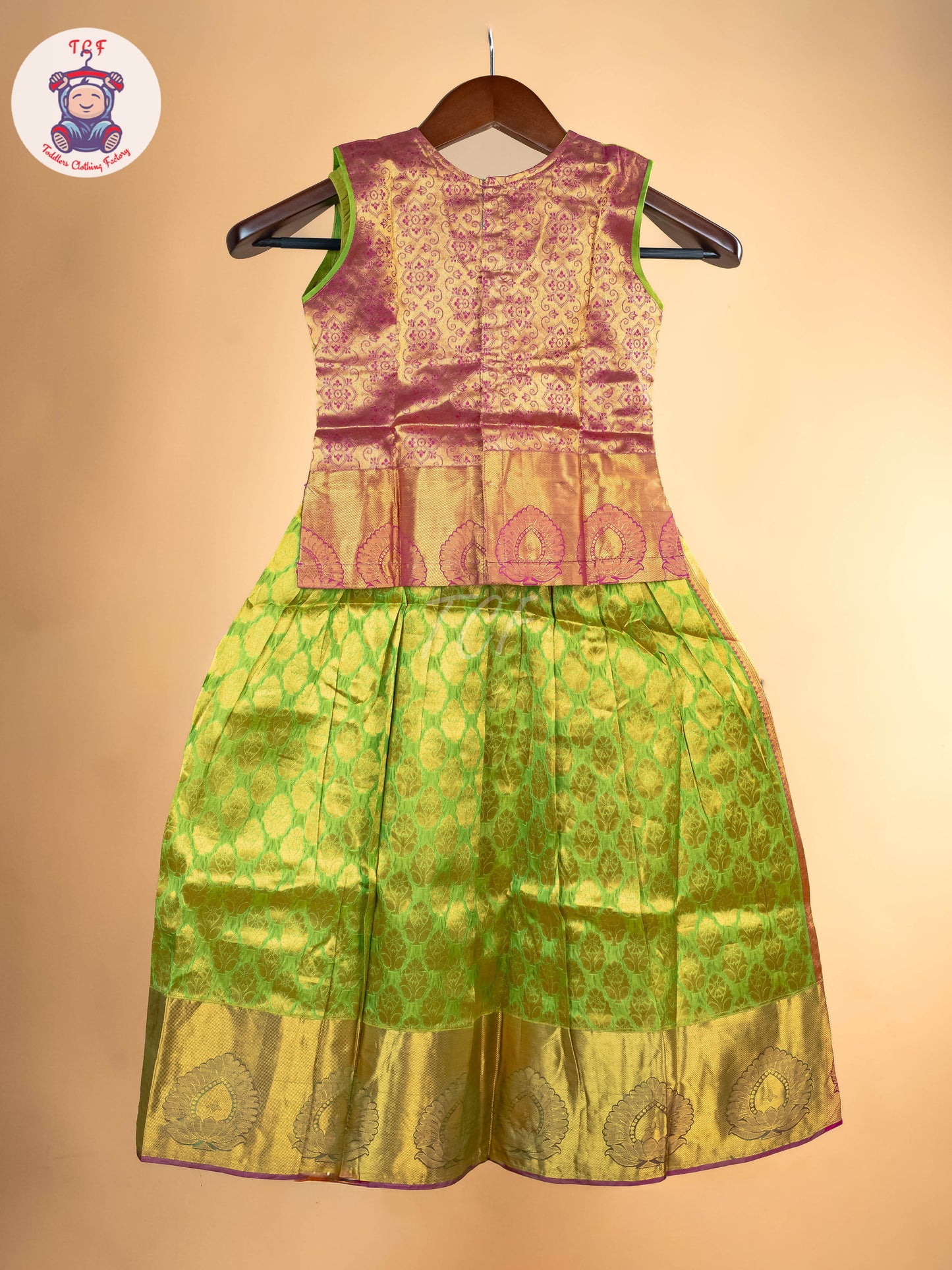 Girls Readymade Pure Pattu Pavadai Sattai