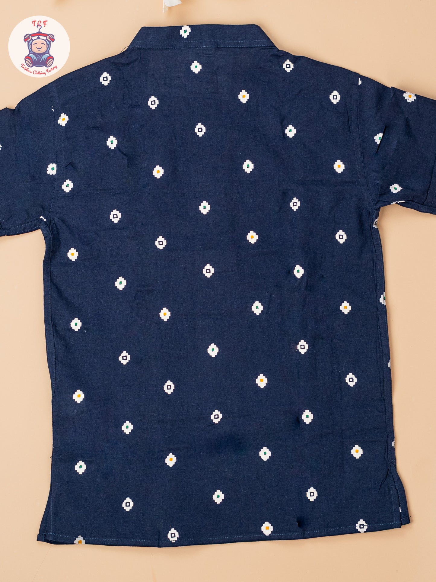 Navy Blue - Boys Readymade Short Kurta