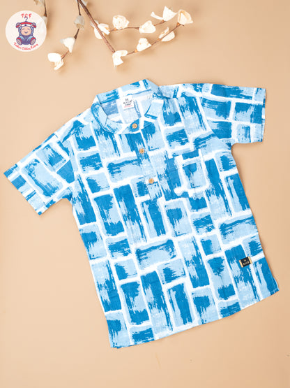 Sky Blue - Boys Readymade Short Kurta