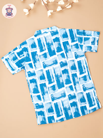 Sky Blue - Boys Readymade Short Kurta