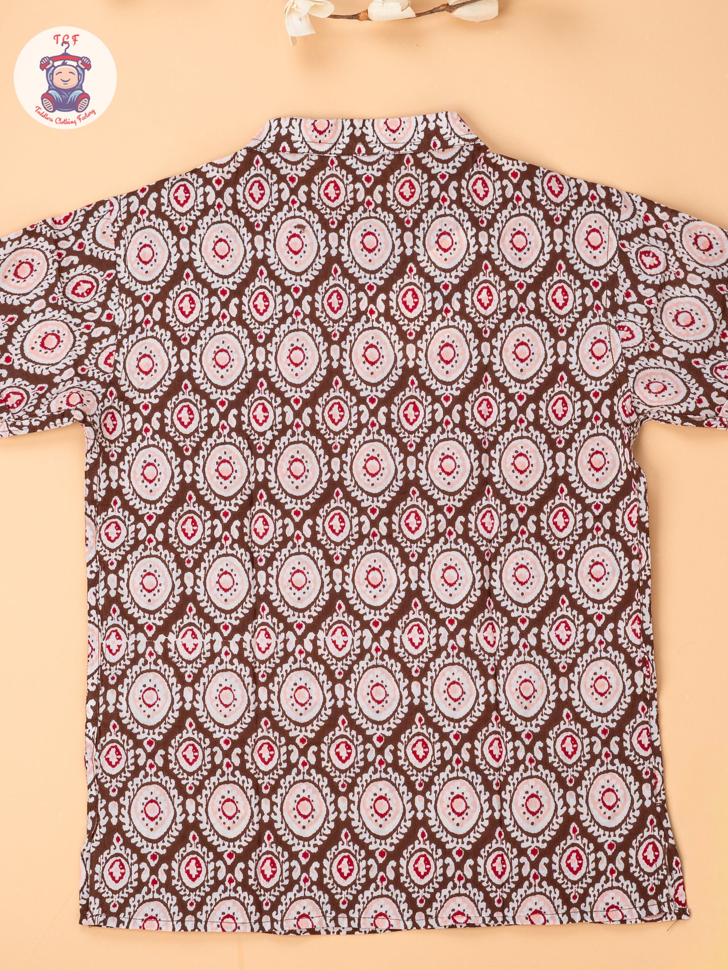 Brown - Boys Readymade Short Kurta