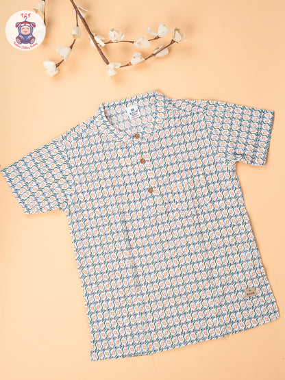 White - Boys Readymade Short Kurta