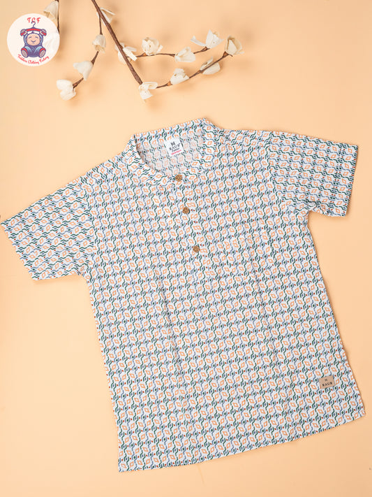 White - Boys Readymade Short Kurta