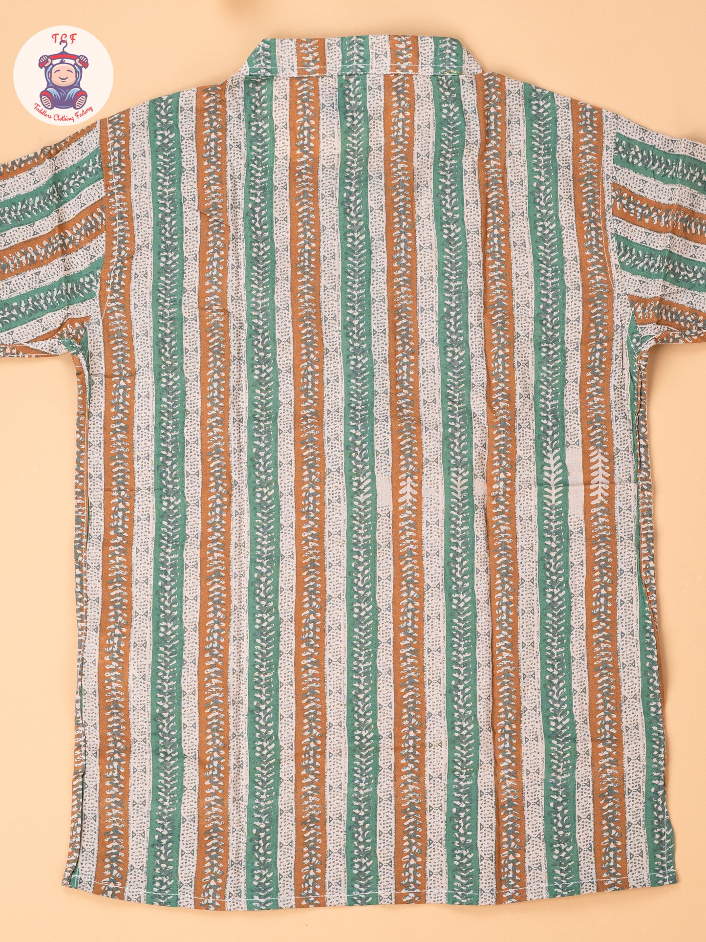 Beige - Boys Readymade Short Kurta