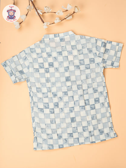 Cream - Boys Readymade Short Kurta