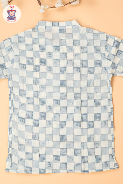 Cream - Boys Readymade Short Kurta