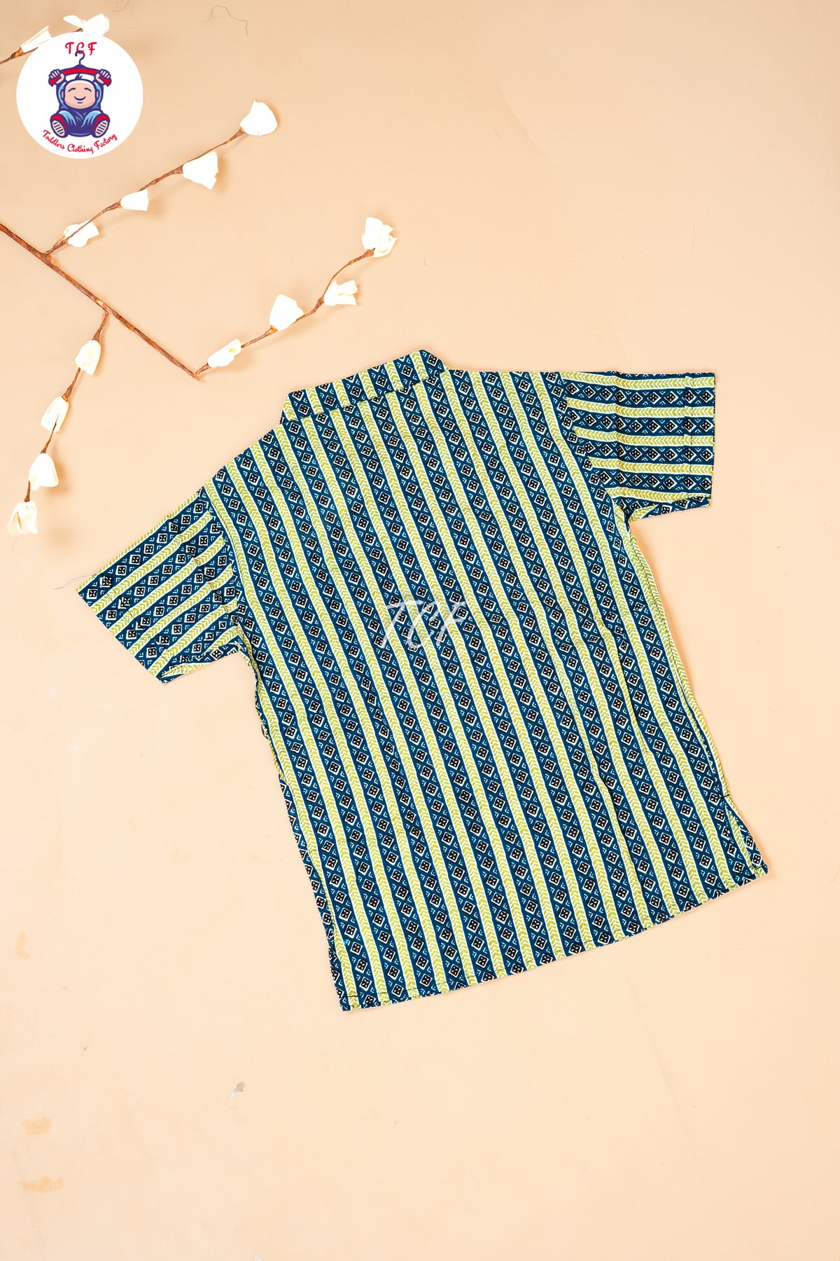 Blue & Green - Boys Readymade Short Kurta
