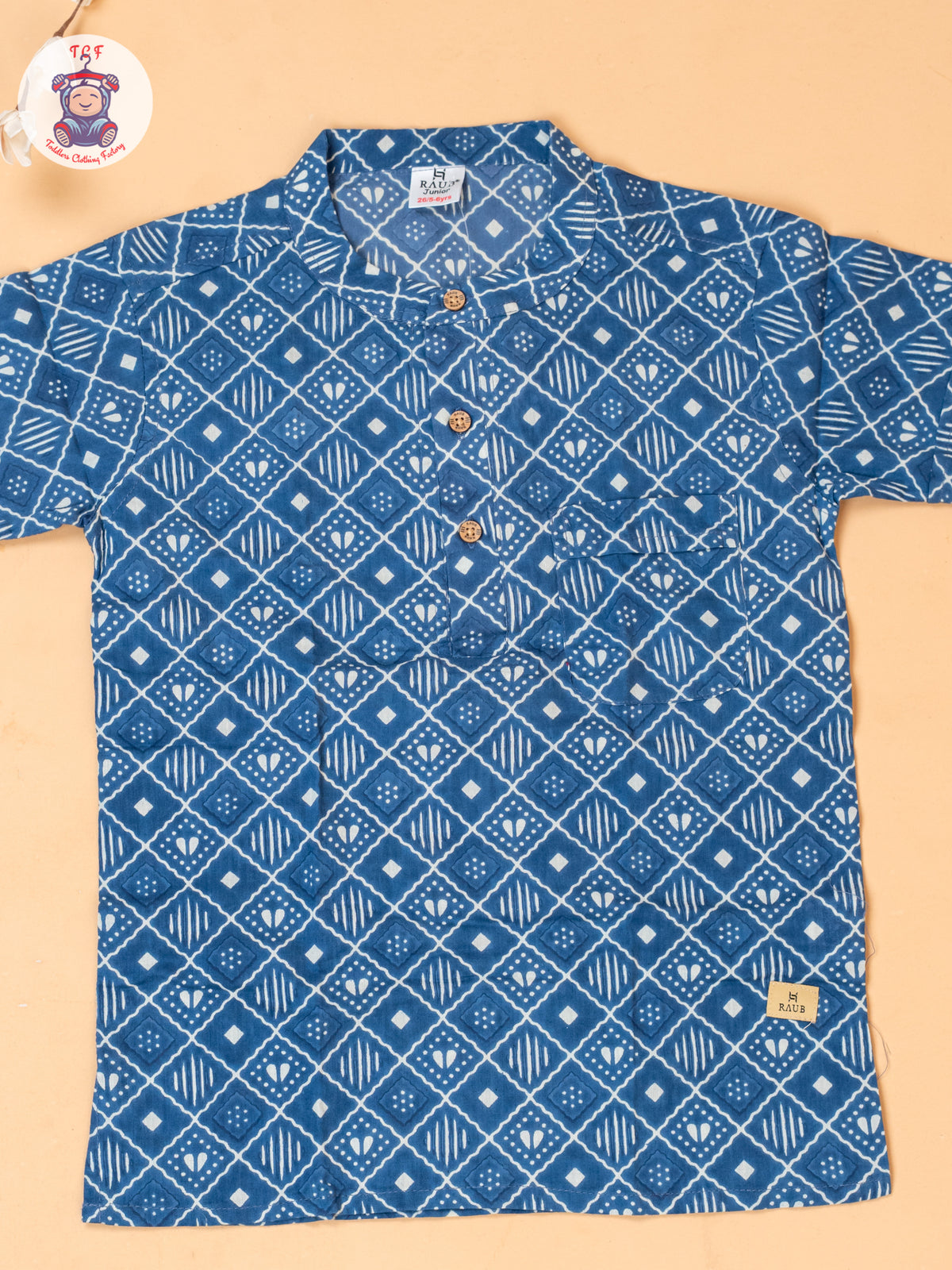 Blue - Boys Readymade Short Kurta