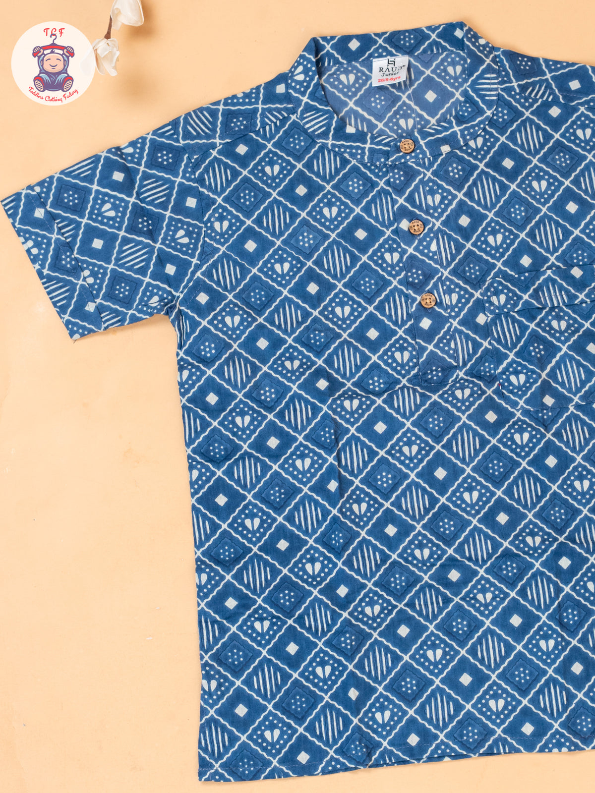 Blue - Boys Readymade Short Kurta