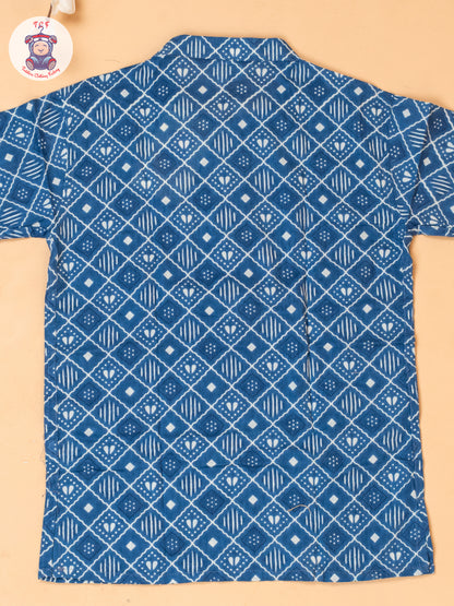 Blue - Boys Readymade Short Kurta