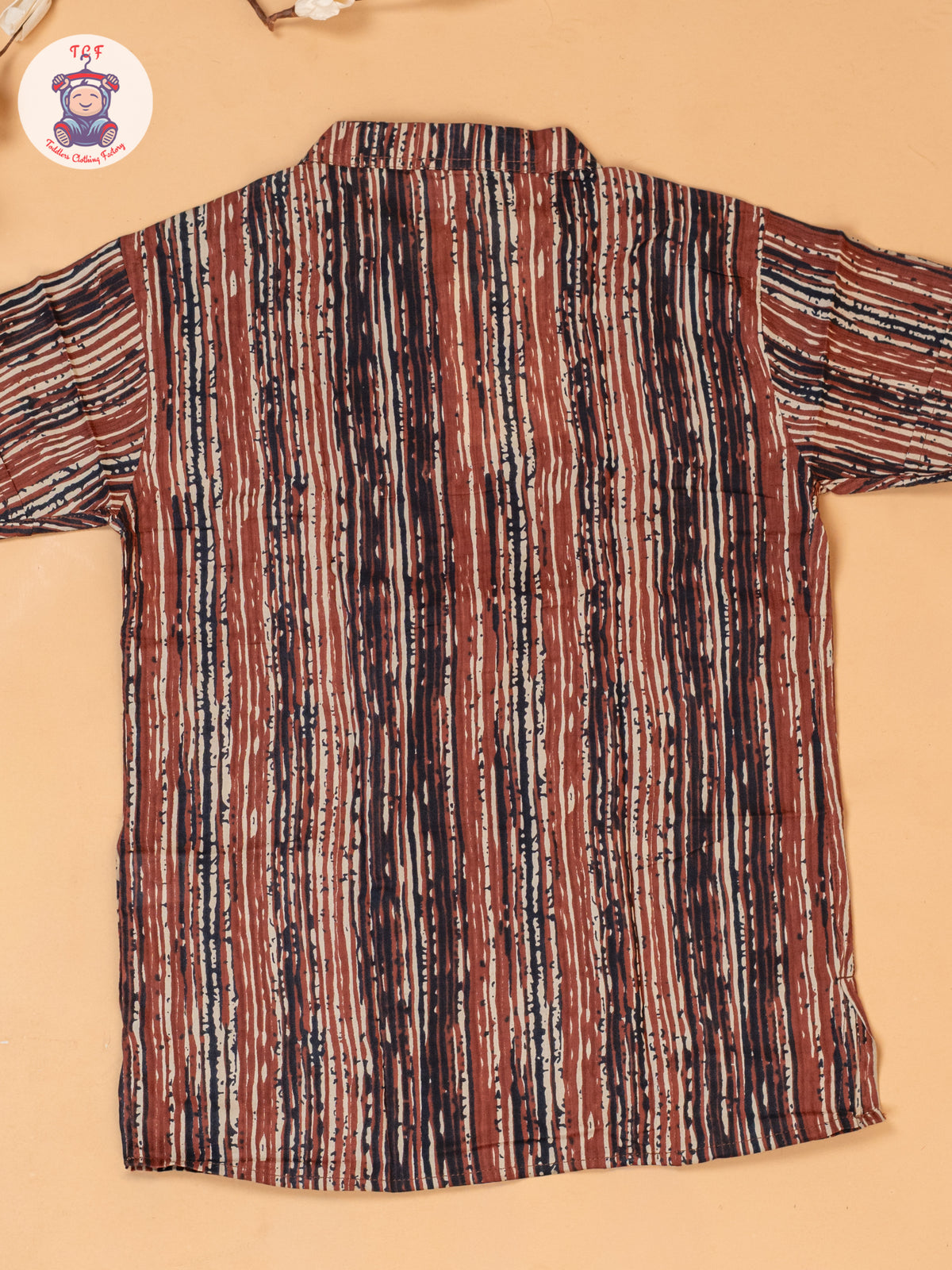 Rust & Brown - Boys Readymade Short Kurta