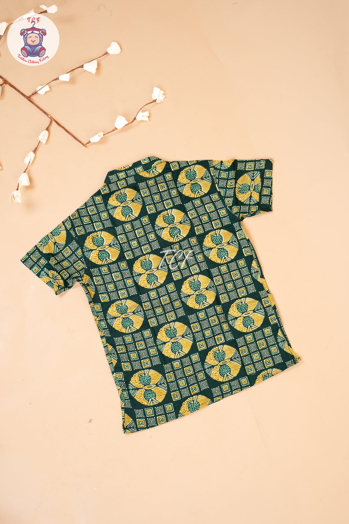 Leaf Green - Boys Readymade Short Kurta