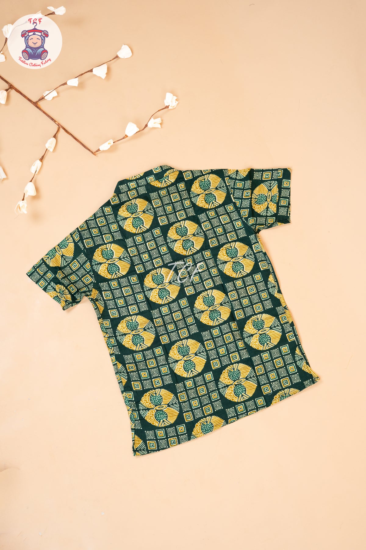 Leaf Green - Boys Readymade Short Kurta