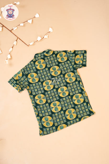 Leaf Green - Boys Readymade Short Kurta