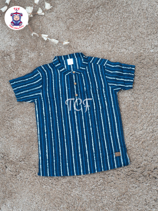 Blue  - Boys Readymade Short Kurta