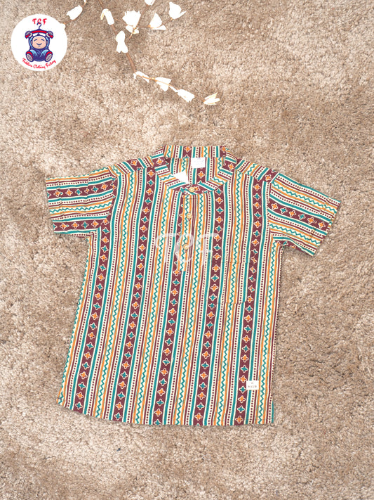 Wine  - Boys Readymade Short Kurta