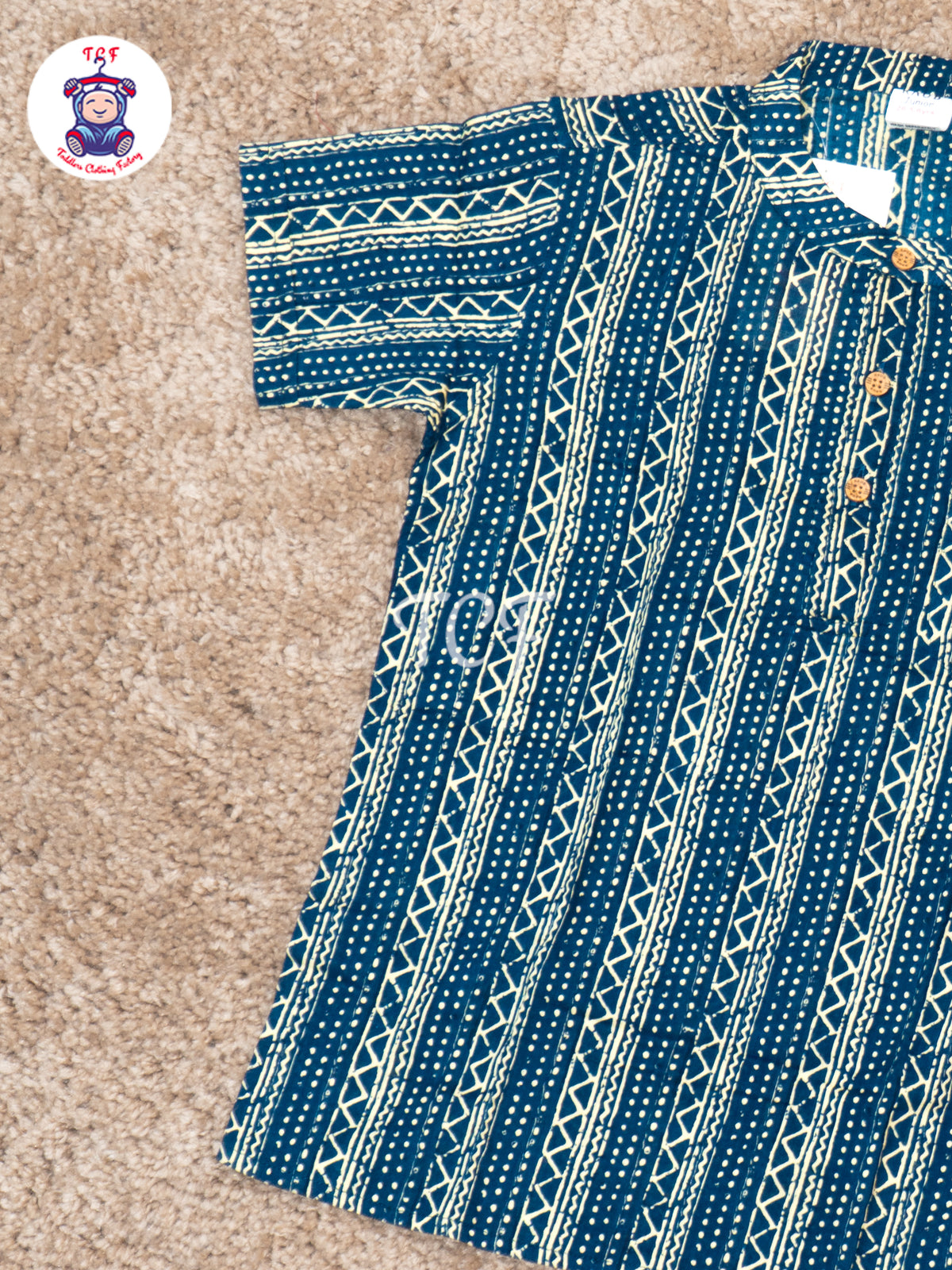 Blue  - Boys Readymade Short Kurta