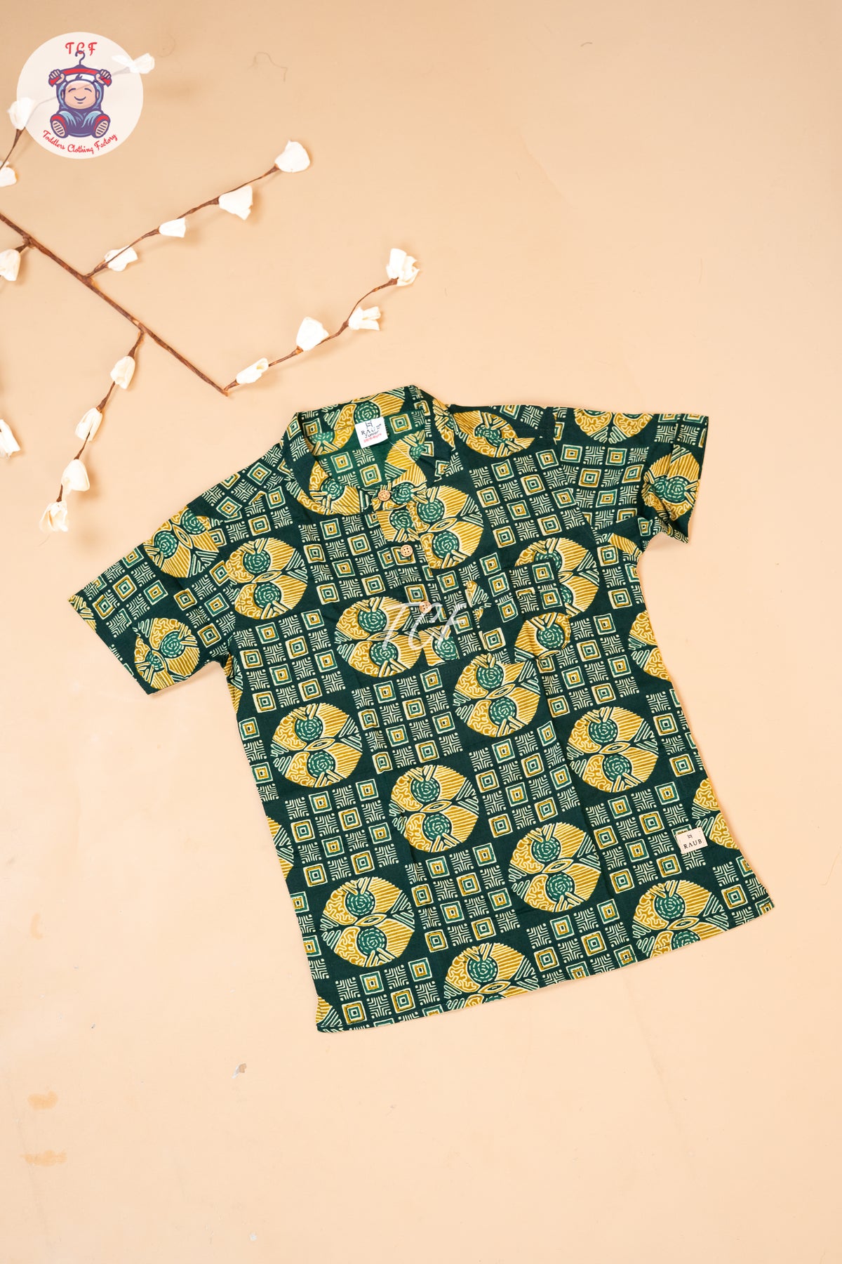 Leaf Green - Boys Readymade Short Kurta