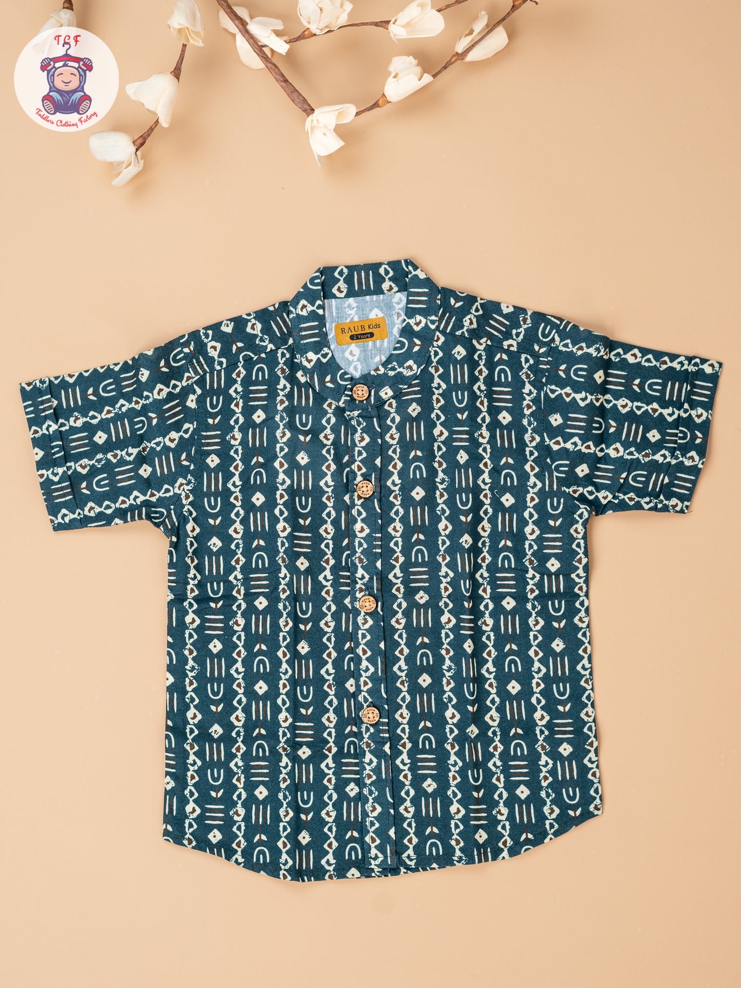 Bottle Green - Boys Readymade Cotton Shirts
