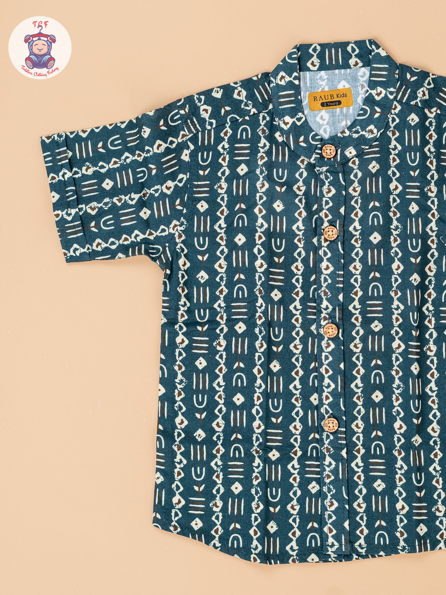 Bottle Green - Boys Readymade Cotton Shirts