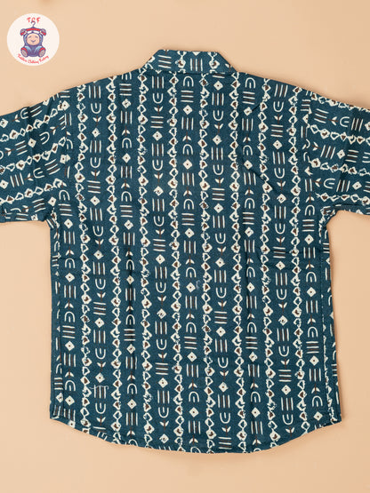 Bottle Green - Boys Readymade Cotton Shirts