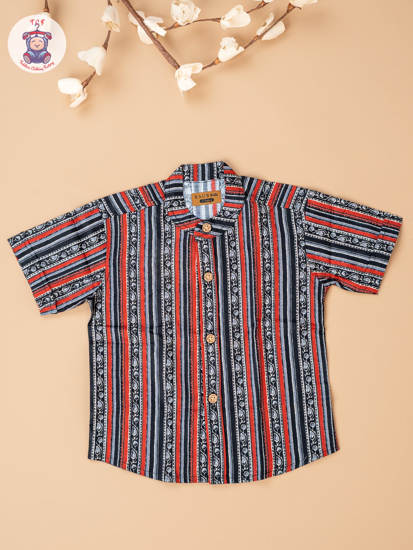 Black - Boys Readymade Cotton Shirts