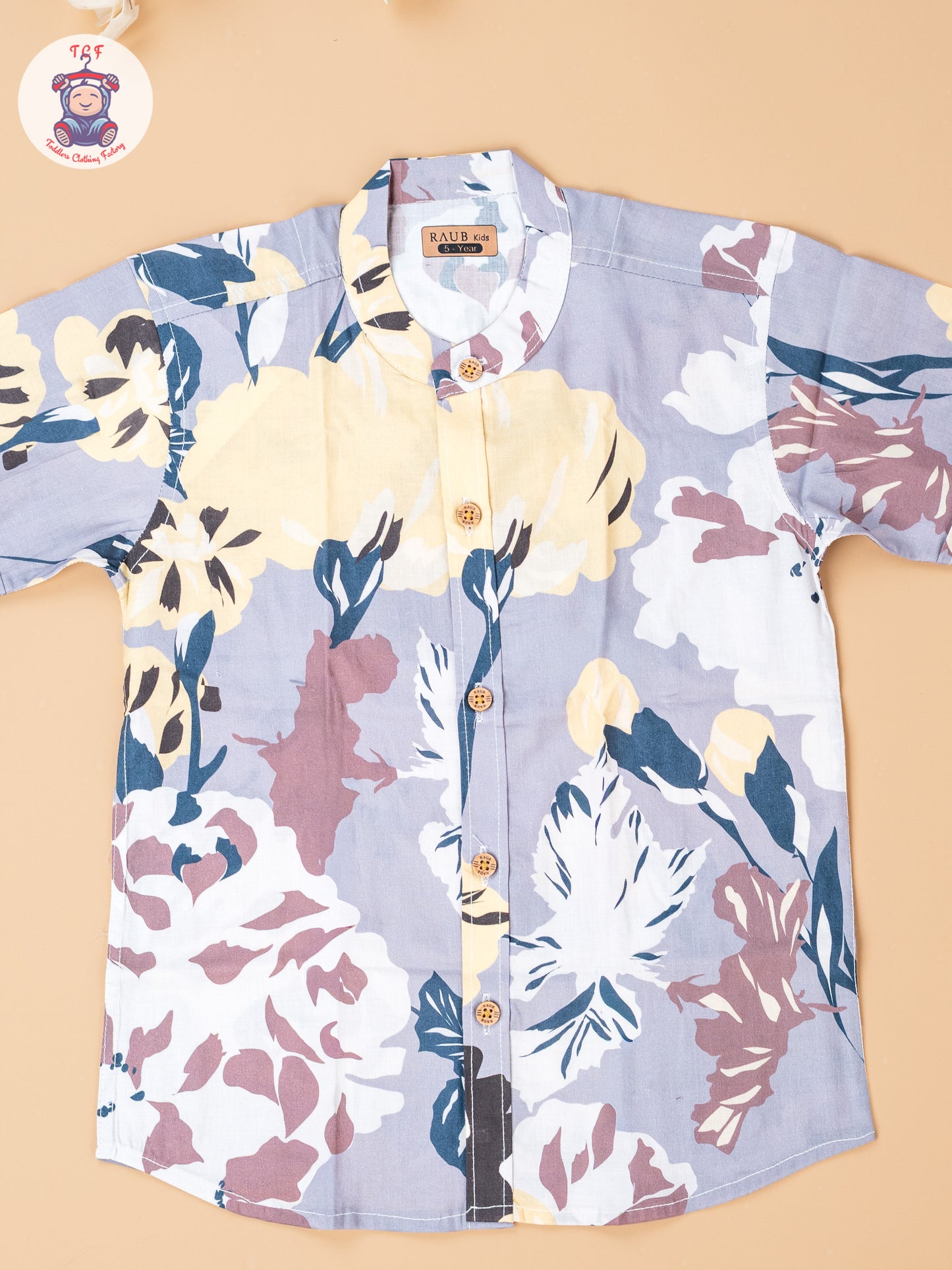 Grey - Boys Readymade Cotton Shirts