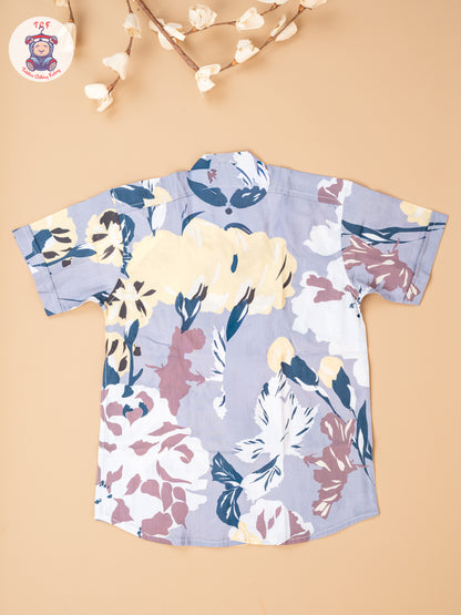 Grey - Boys Readymade Cotton Shirts