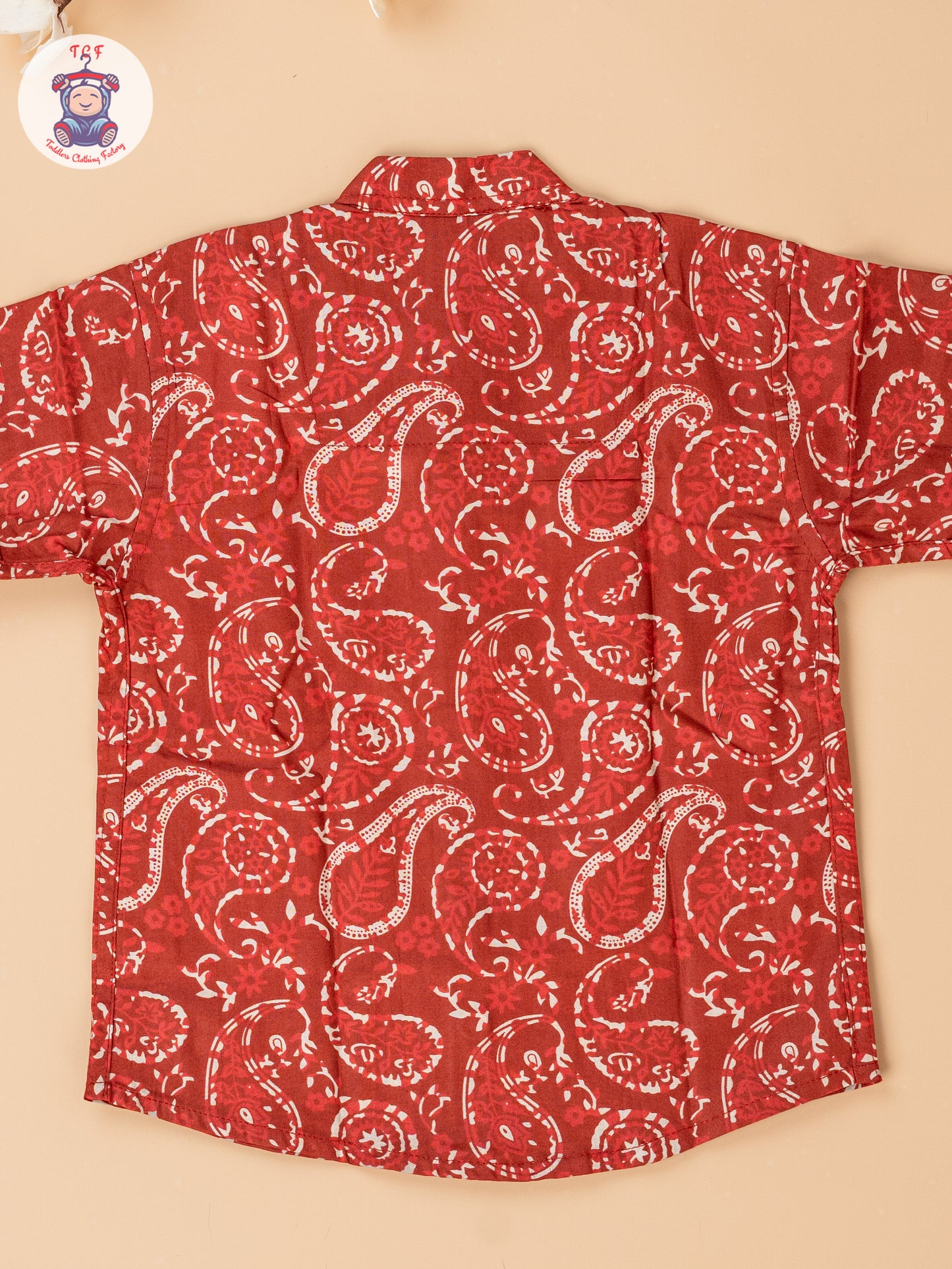 Red - Boys Readymade Cotton Shirts