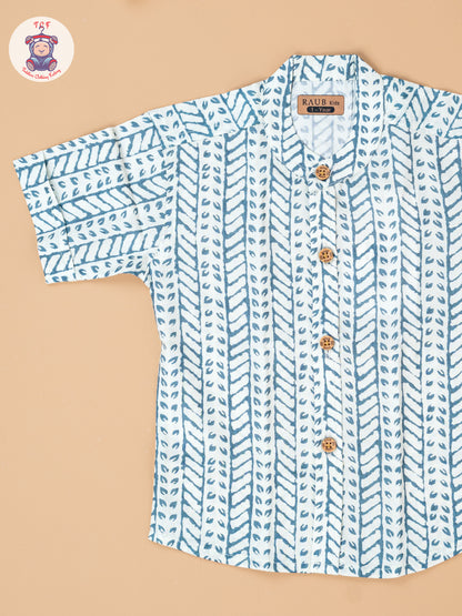 Grey - Boys Readymade Cotton Shirts
